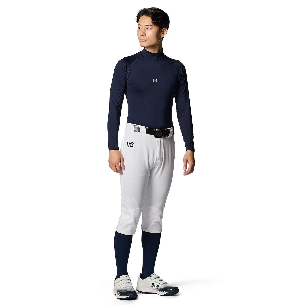 UA HEATGEAR ARMOUR COMPRESSION LONG SLEEVE MOCK NECK SHIRT