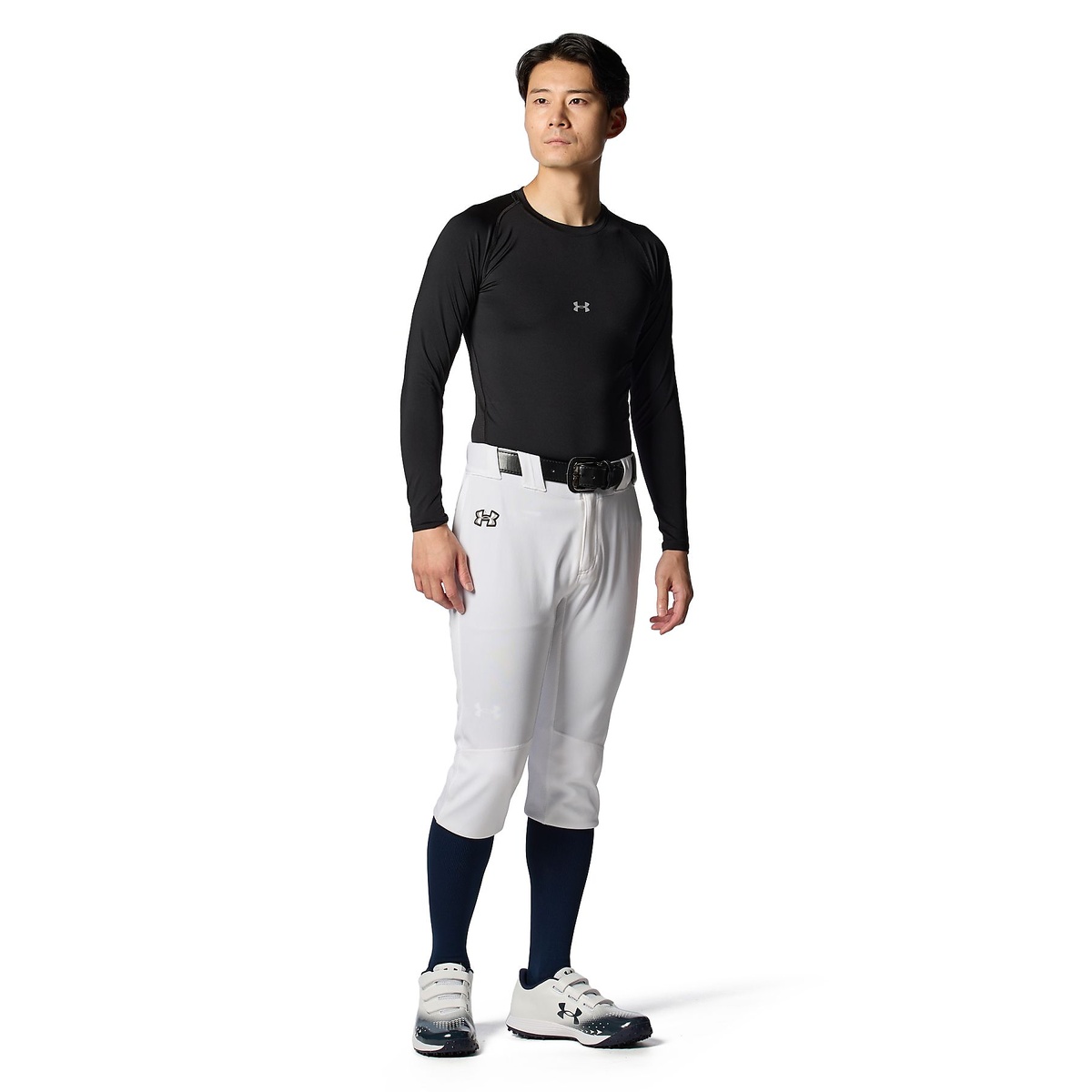 UA HEATGEAR ARMOUR COMPRESSION LONG SLEEVE CREW NECK SHIRT