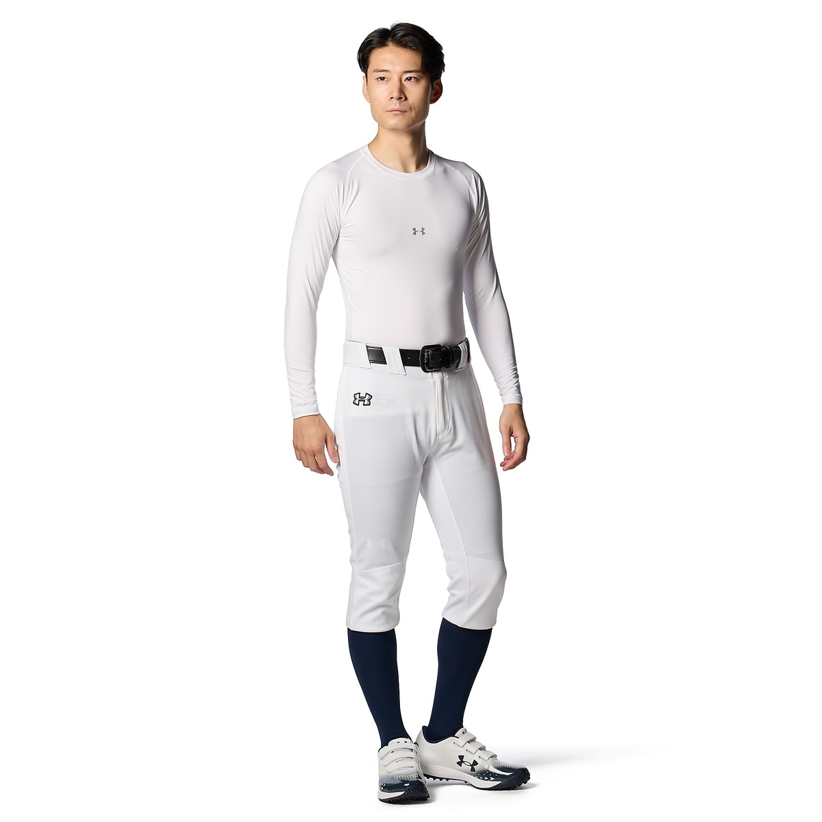 UA HEATGEAR ARMOUR COMPRESSION LONG SLEEVE CREW NECK SHIRT