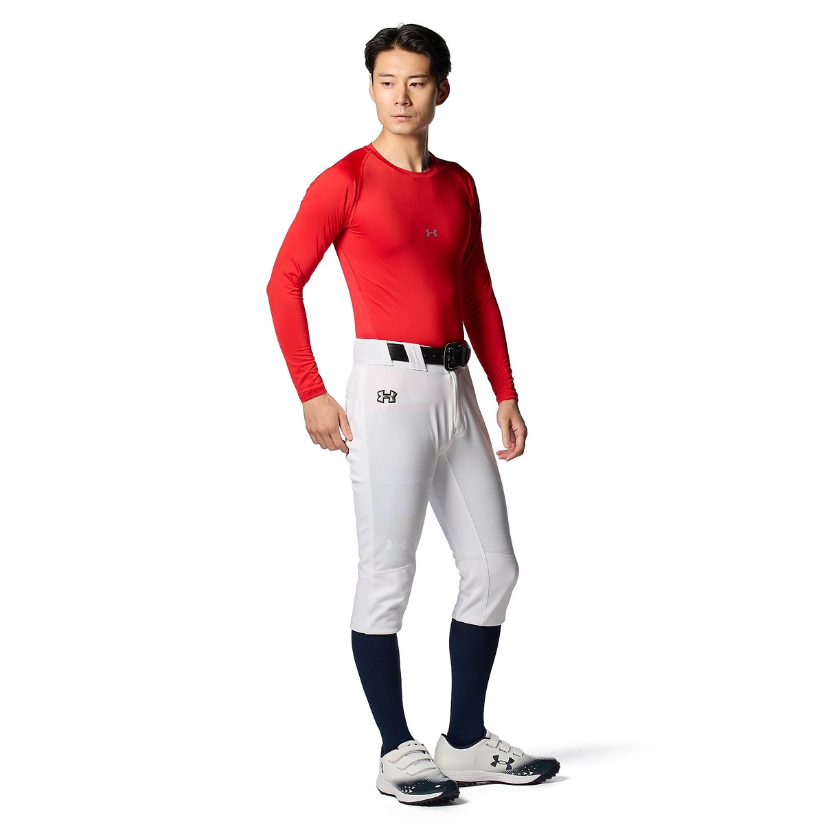 UA HEATGEAR ARMOUR COMPRESSION LONG SLEEVE CREW NECK SHIRT