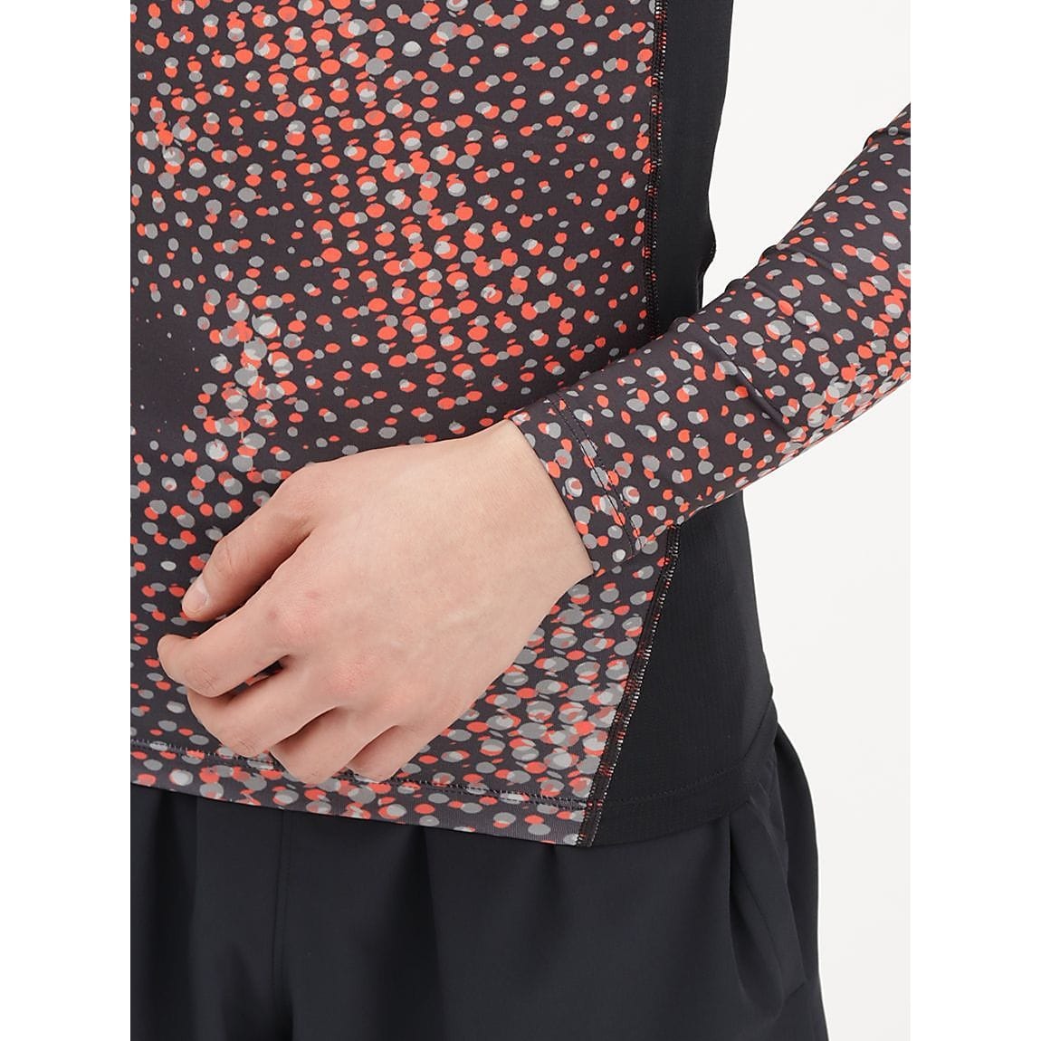 UA HEATGEAR ARMOUR LONG SLEEVE PRINTED SHIRT