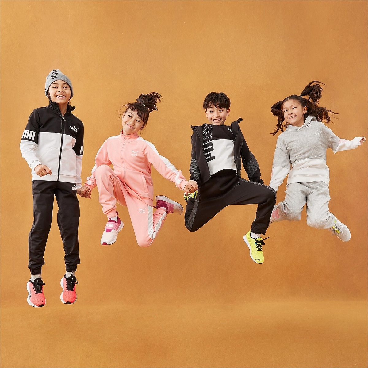 PUMA POWER カラーブロック フーディ