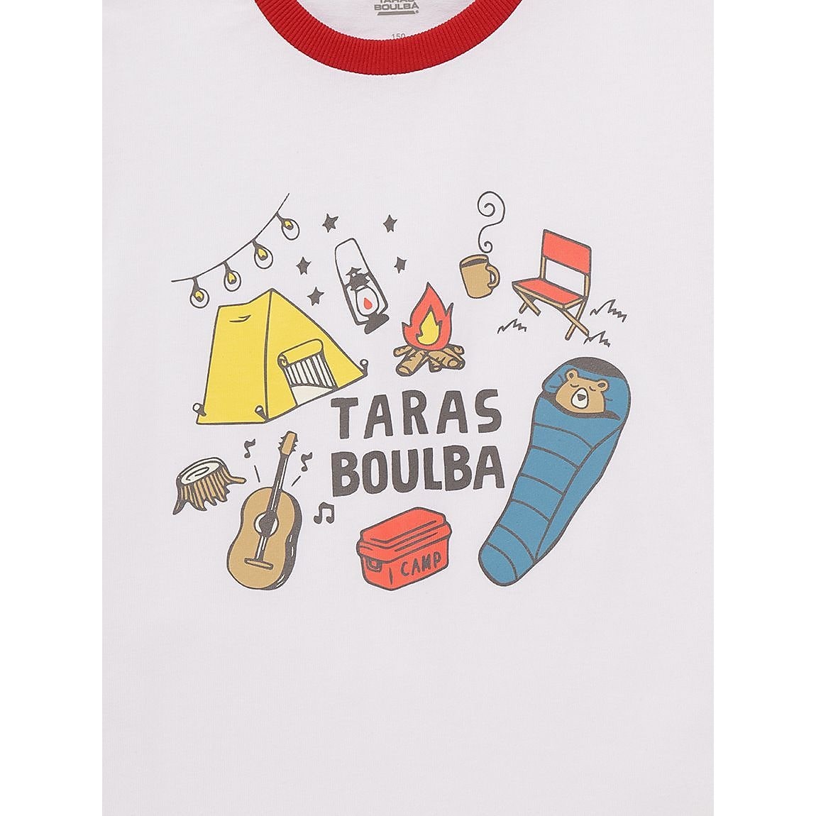 ジュニア ヘビーコットン プリントTシャツ（キャンプクマ）