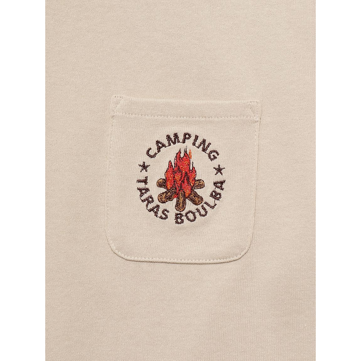 ジュニア ヘビーコットン ポケットＴシャツ(焚き火）