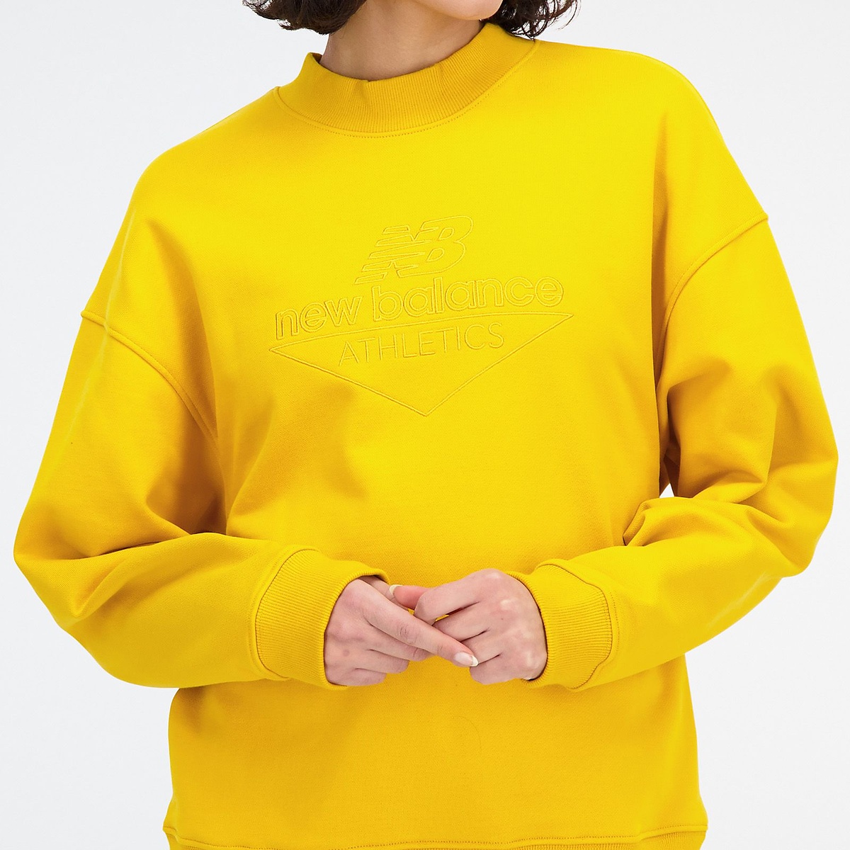 NB ATHLETICS モックネックスウェットクルー