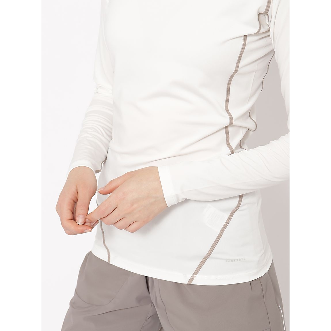 ソフトコンプレッション クルーネック長袖Tシャツ LADIES