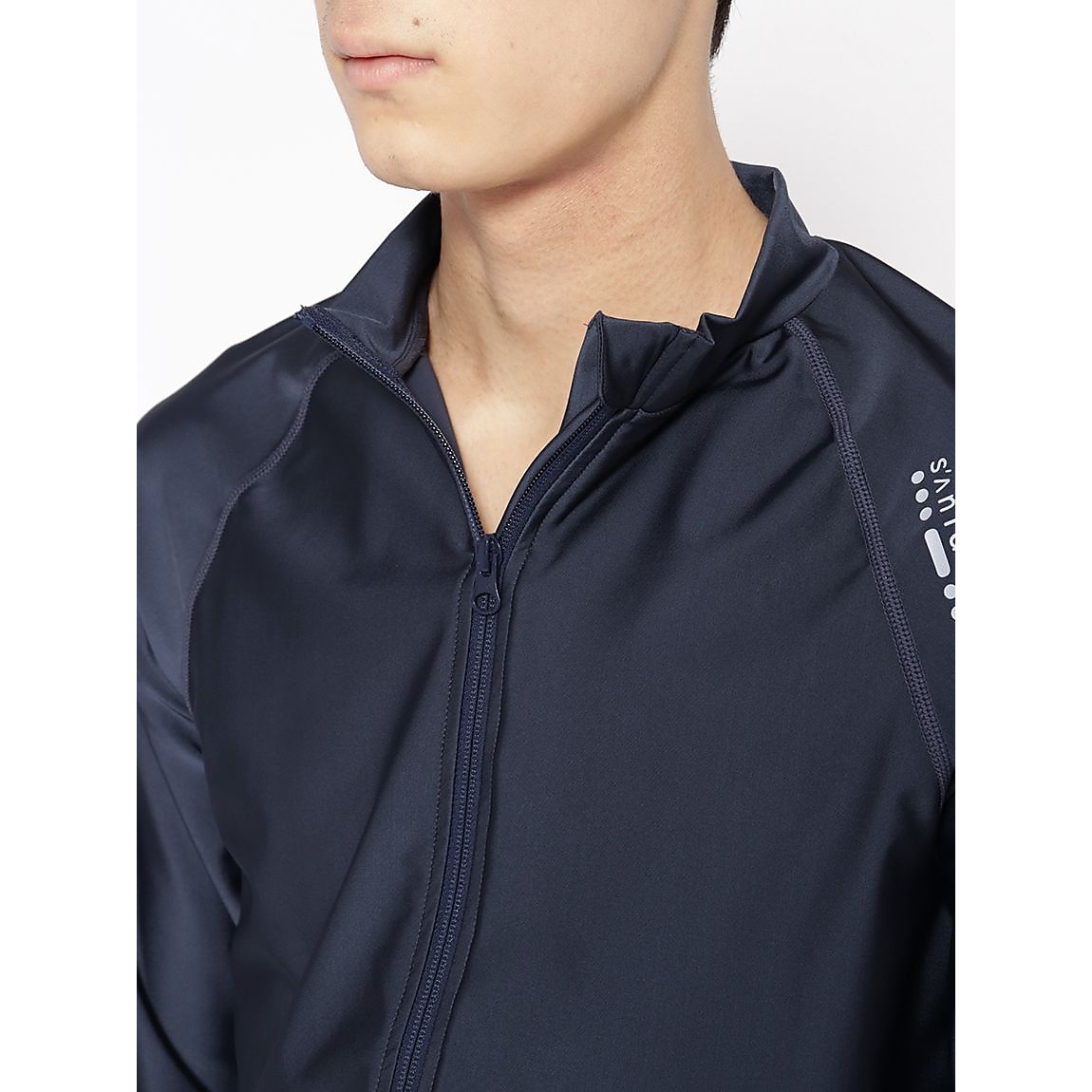 スイムウェア MENS フルジップラッシュガード長袖