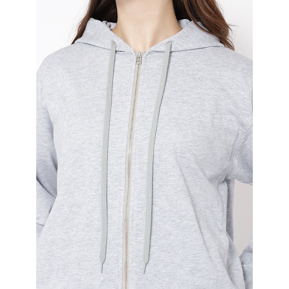 コットンミニ裏毛 ジップフーディ LADIES