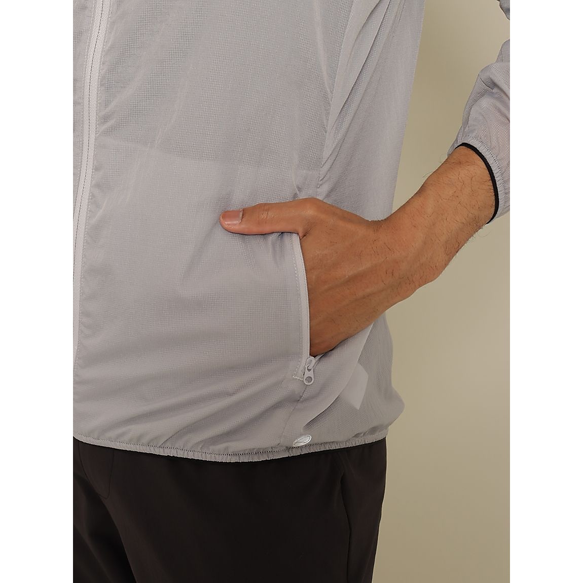 RUNナイロンリップ  ポケッタブルジャケット MENS