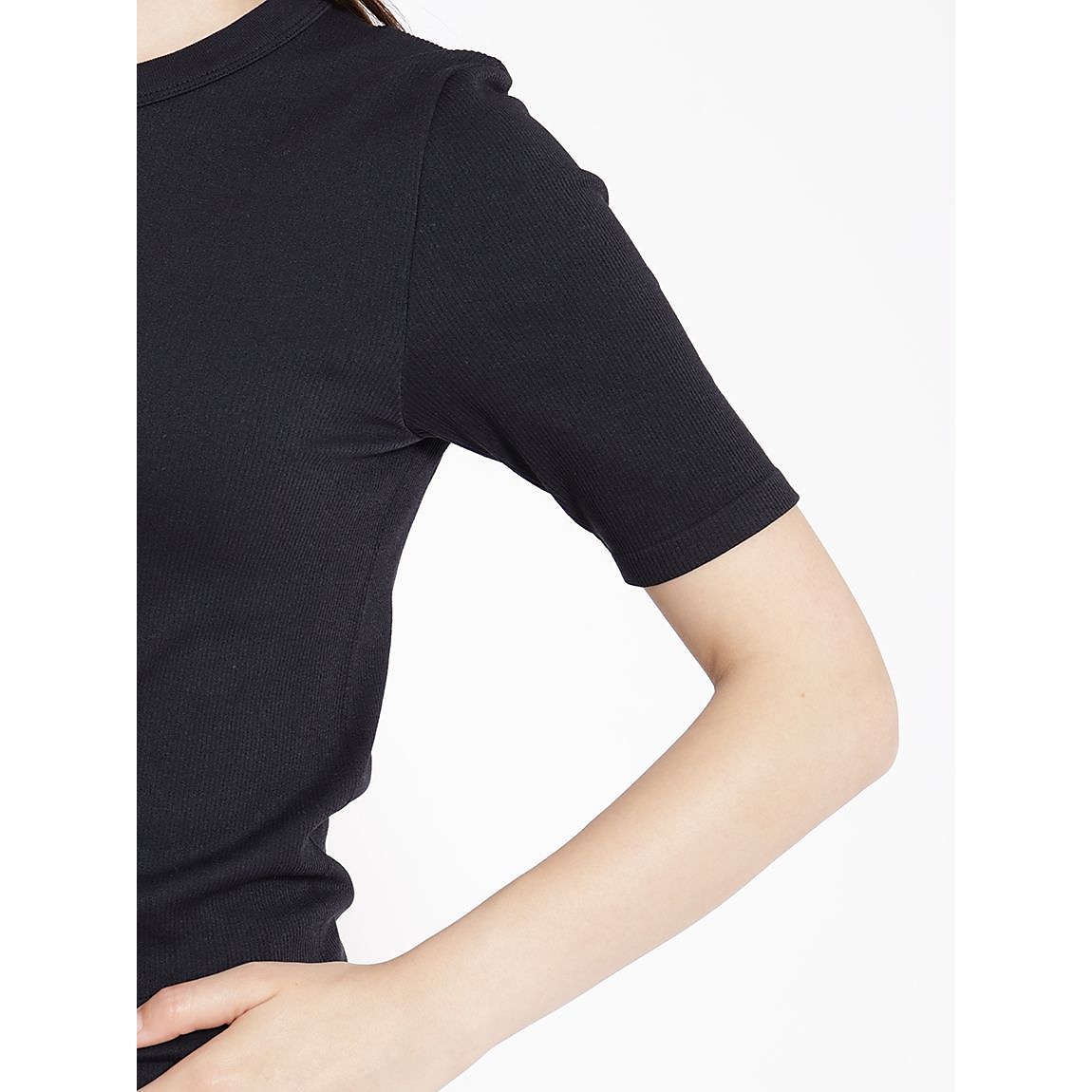 成型 5分袖リブTシャツ LADIES