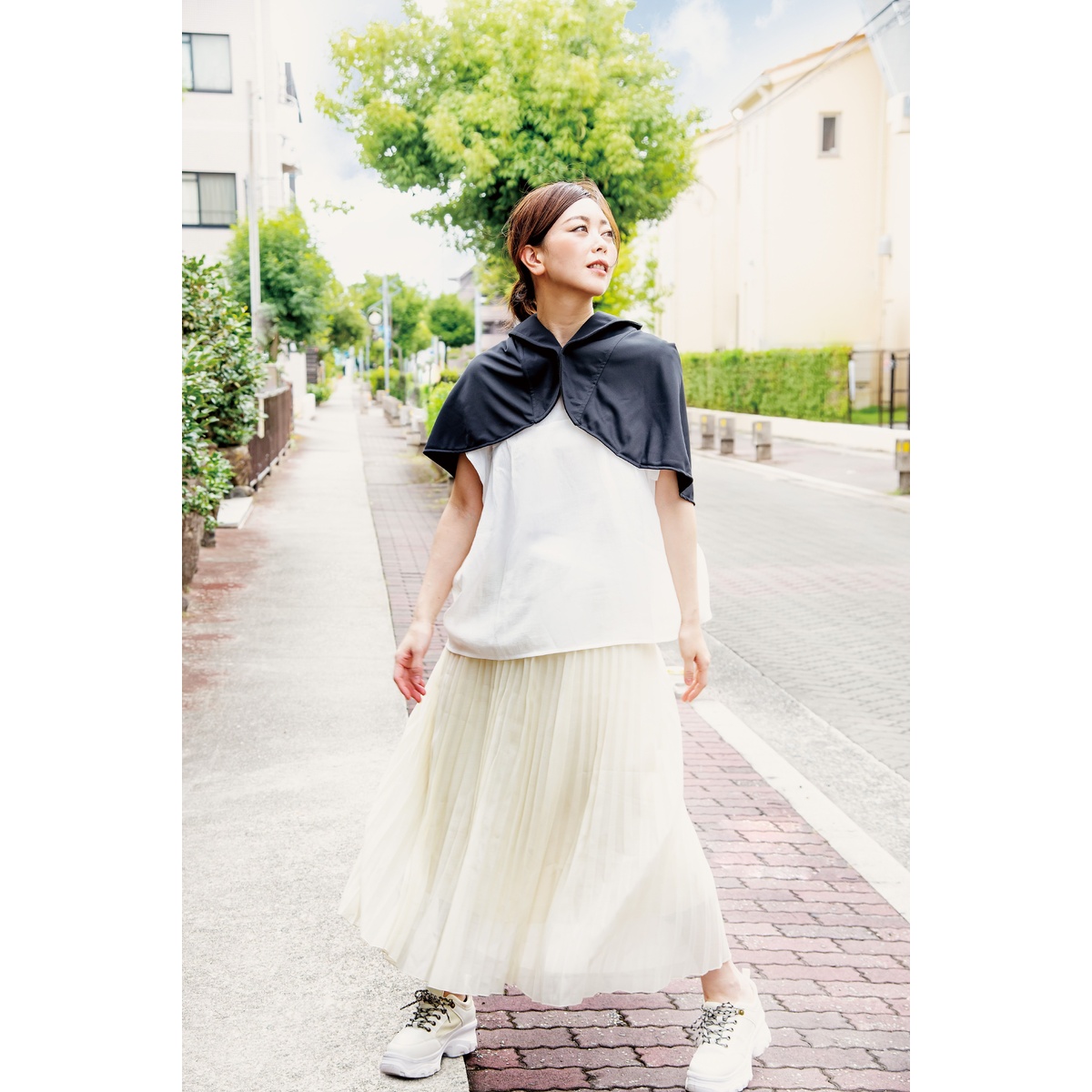 シャイン　UVプロテクトフレアハット