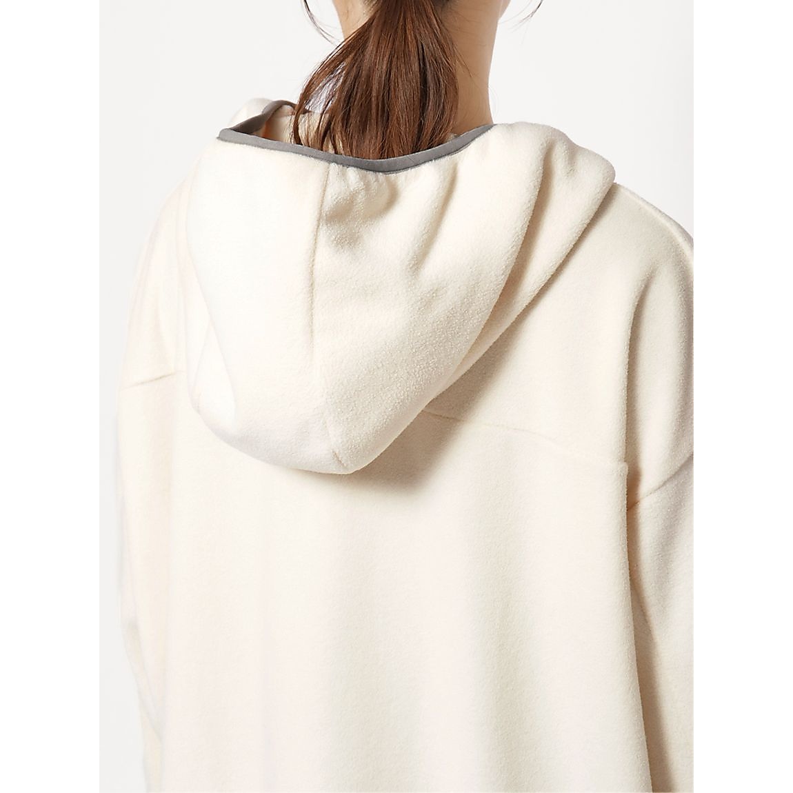 マイクロフリース ハーフジップフーディUNISEX