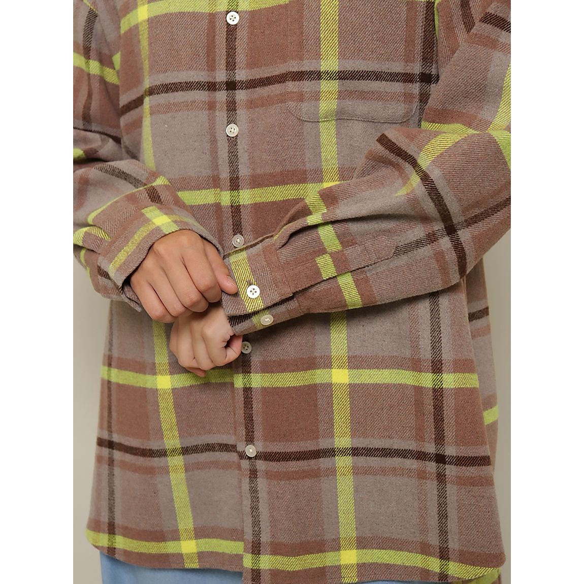 ビッグチェック オーバーサイズシャツ