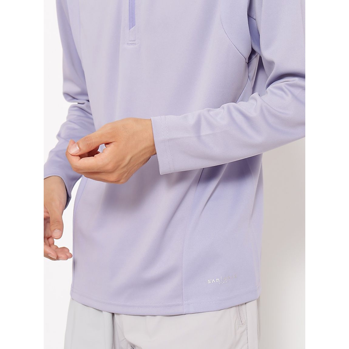 for RUN テックカノコ ハーフジップ長袖Tシャツ MENS