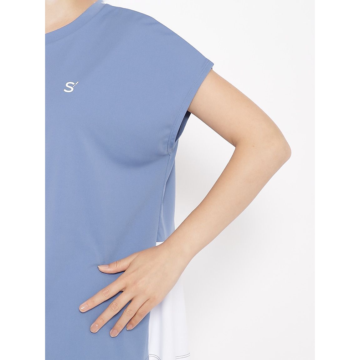 for RUN ドライスムースpr バックペプラムTシャツLADIES