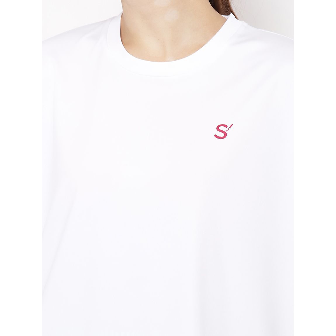 for RUN ドライスムースpr オーバーサイズラインTシャツ LADIES