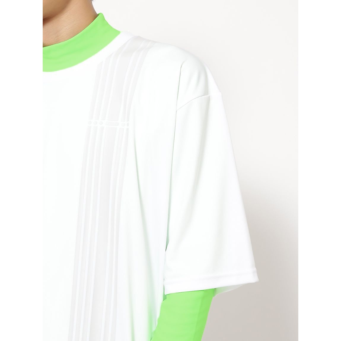 for RUN ドライスムースpr オーバーサイズラインTシャツ MENS