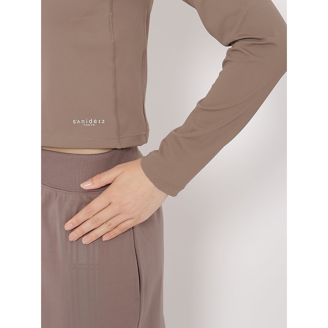 FOR FITNESS NYジャージ メッシュ長袖Tシャツ LADIES