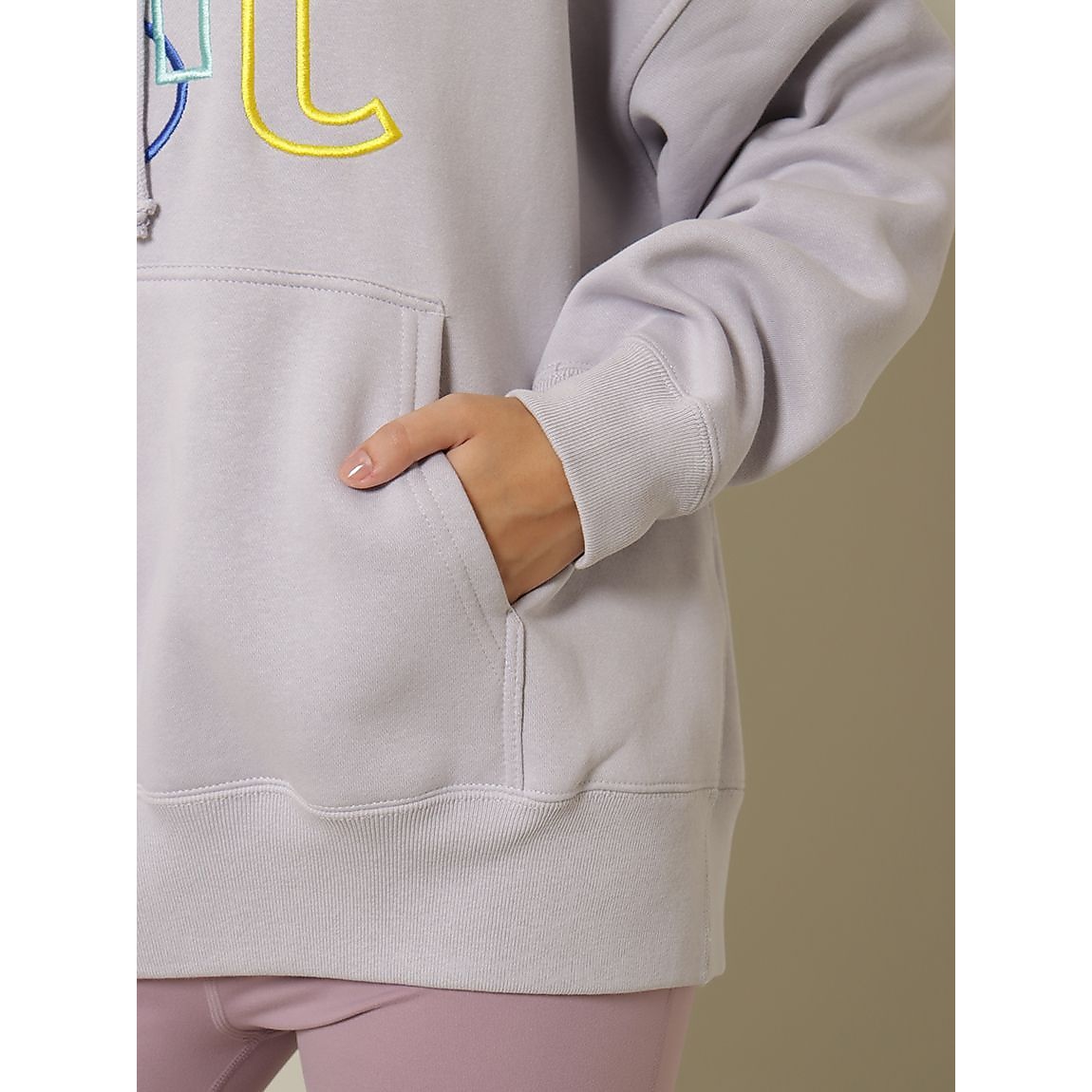 裏起毛スウェット エンブロフーディ