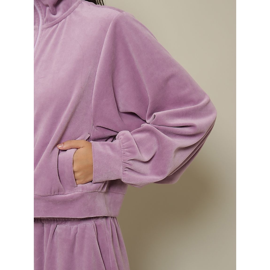 コンパクトベロアブルゾン