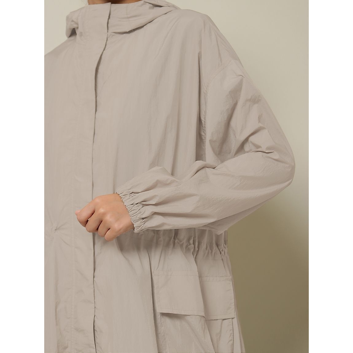 ストーンナイロン ロングコート