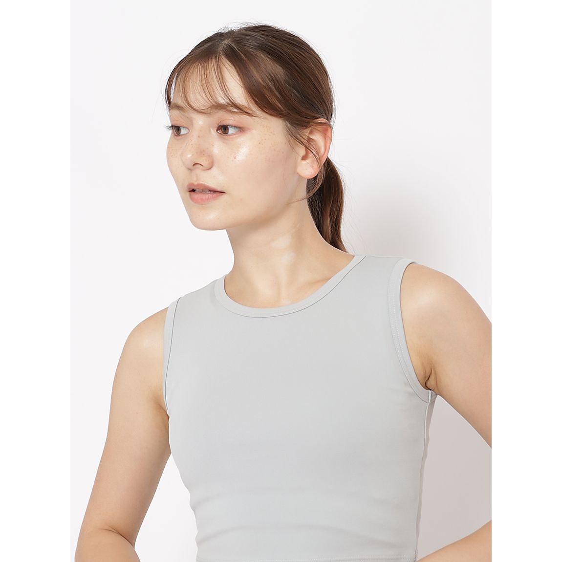 Cocotyベアスムース クロップトタンクトップLADIES