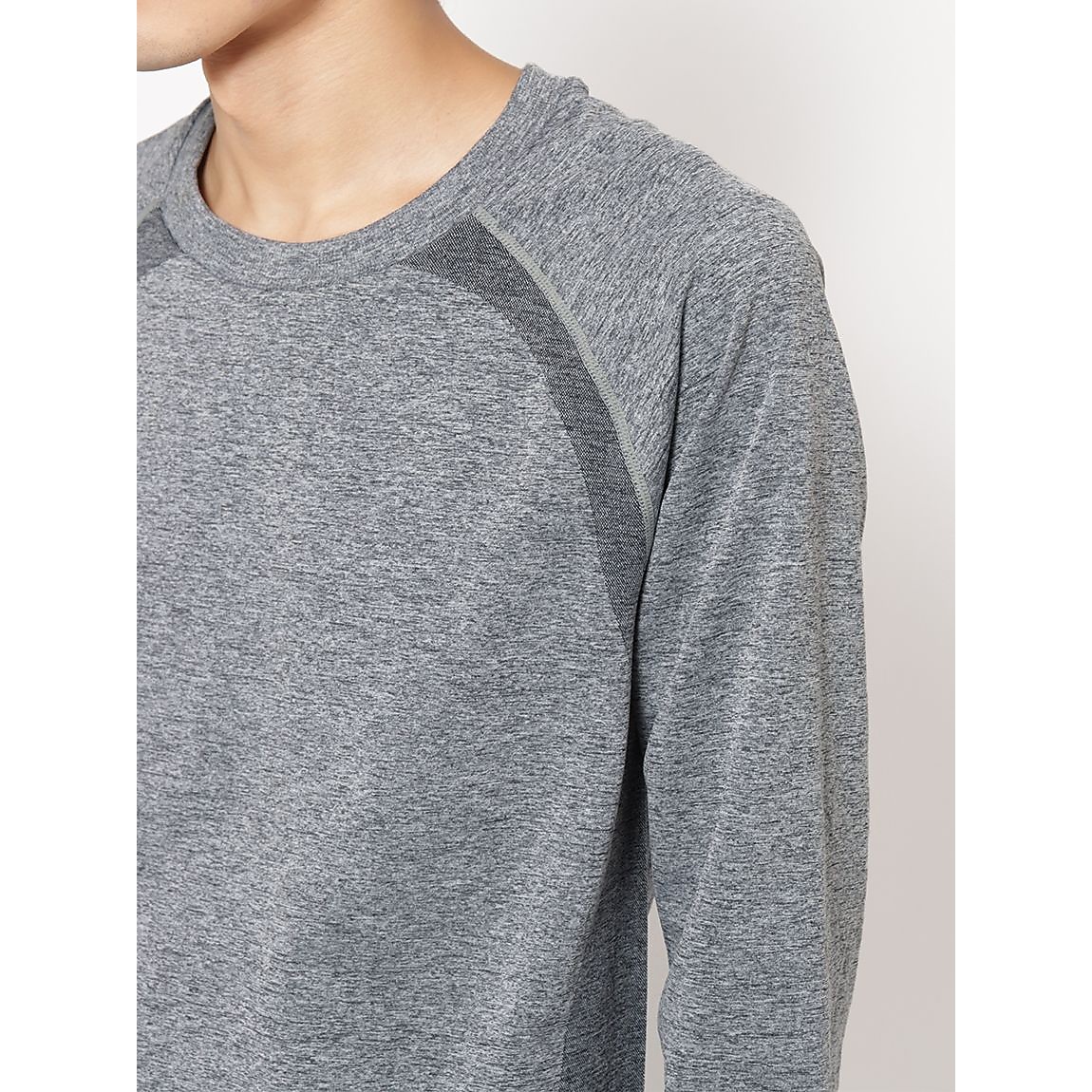 杢成型 クルーネック長袖Tシャツ MENS