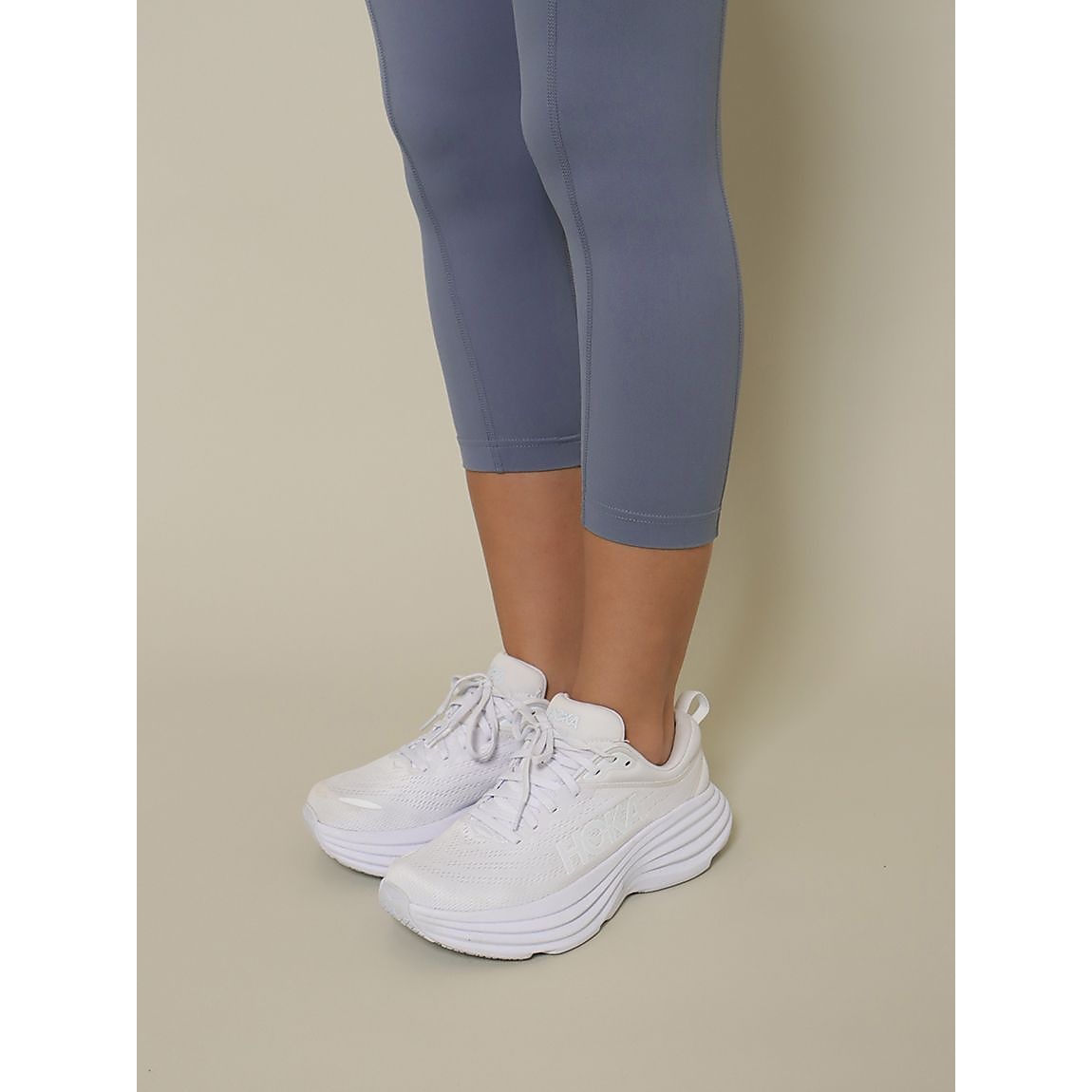 ナイロンスパンライトサポート クロップトタイツ