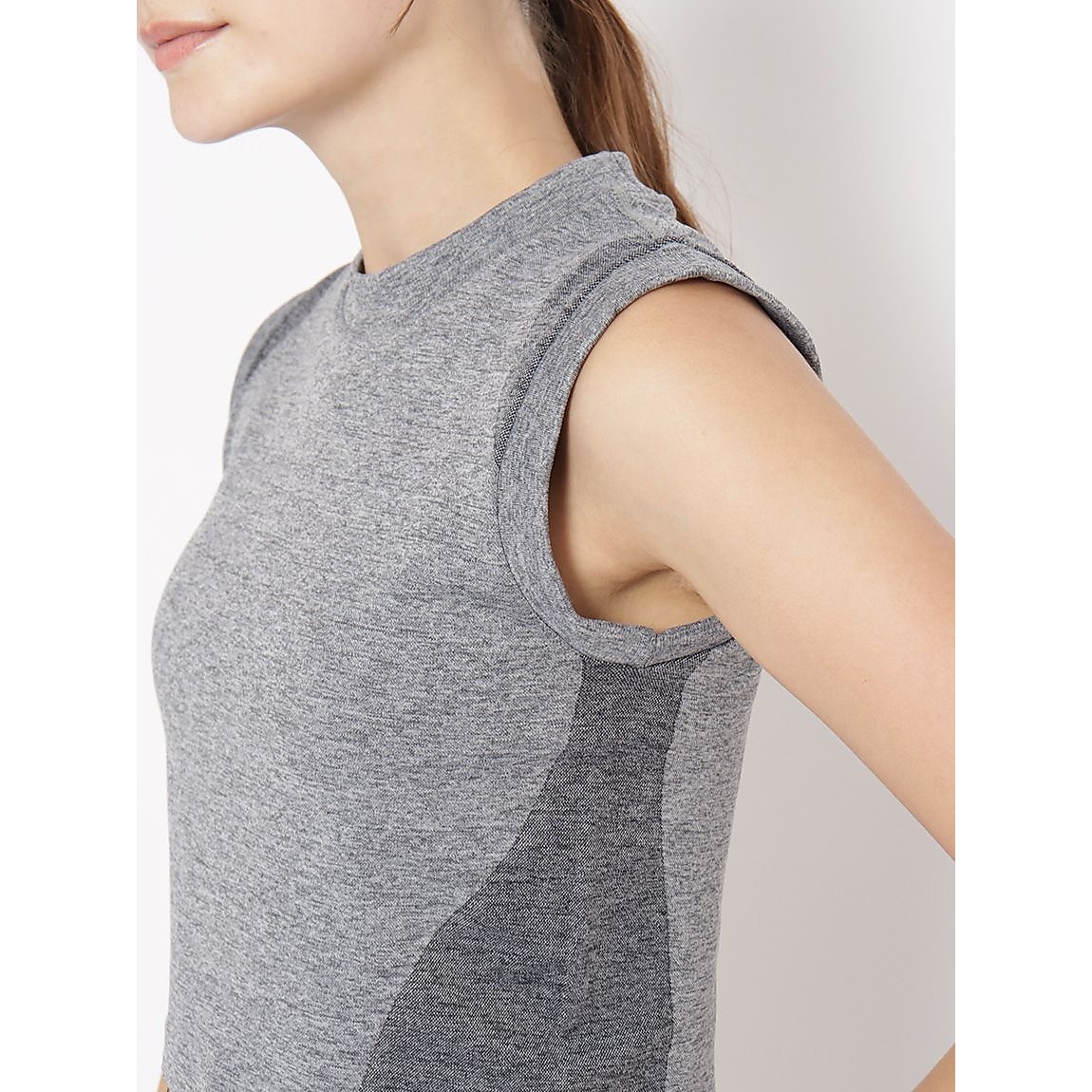 杢成型 クロップトタンクトップLADIES