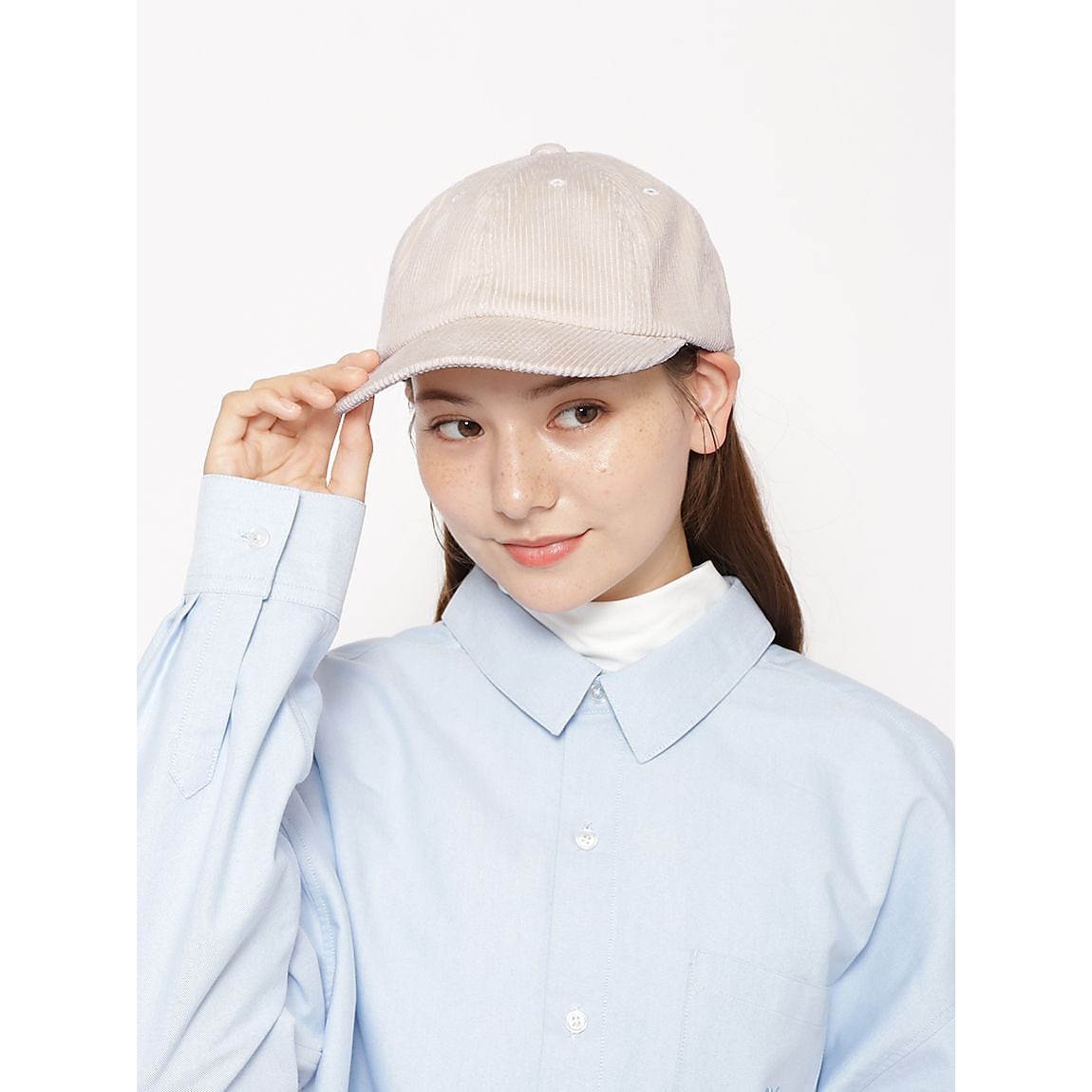 コーデュロイ ８パネルキャップ
