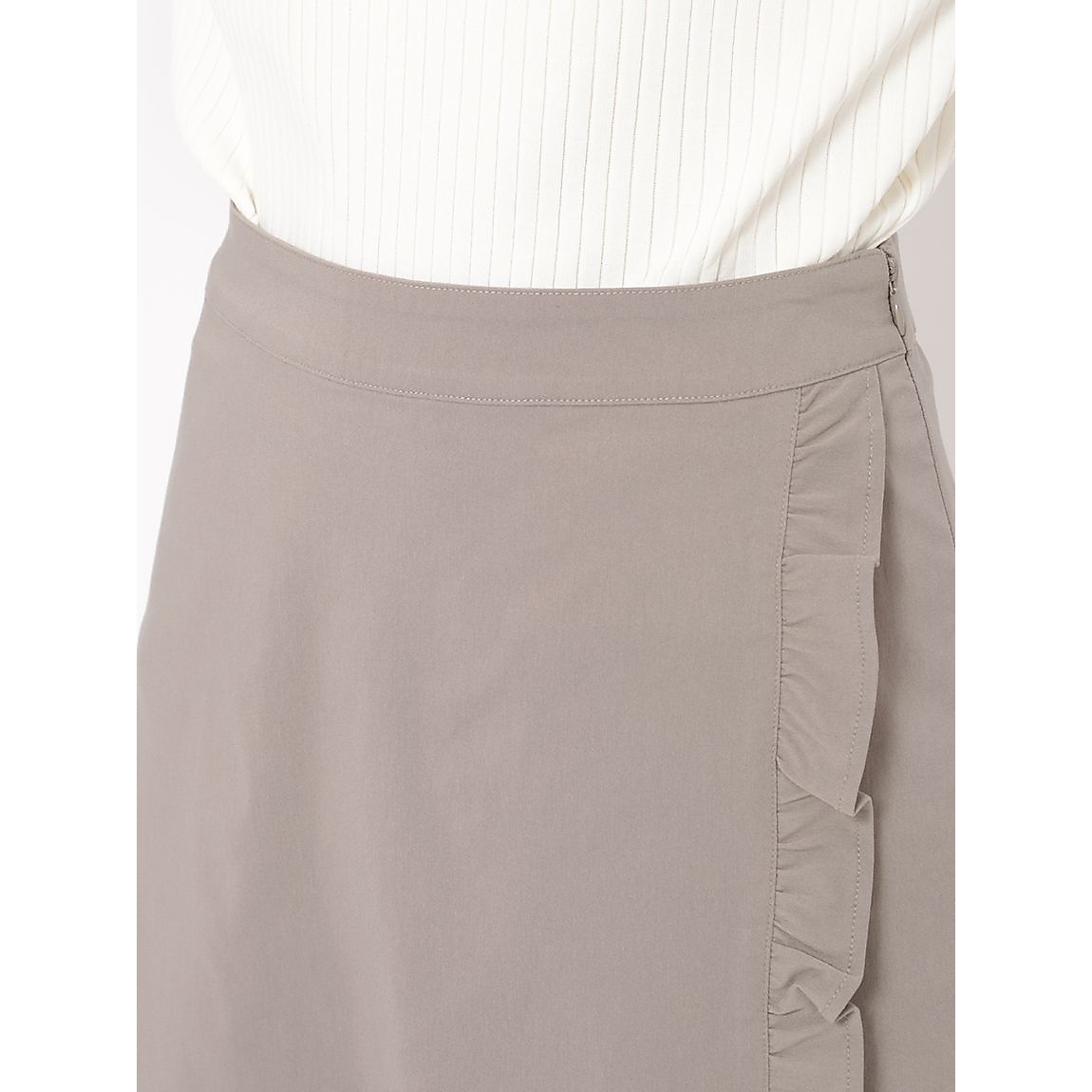 ベリーストレッチ フリルキュロットパンツLADIES