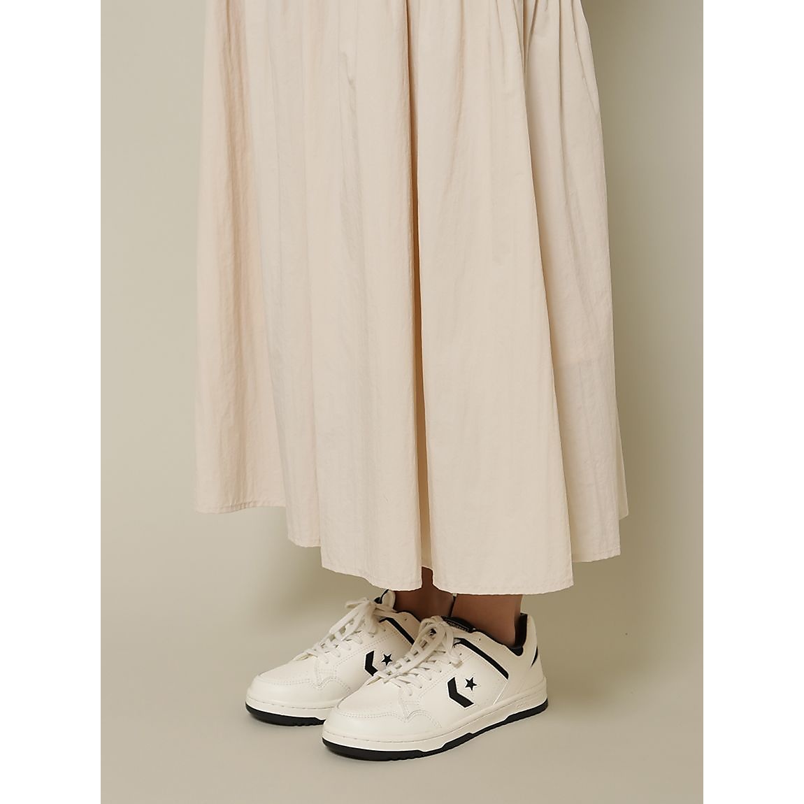 ナイロンワッシャー ティアードスカート