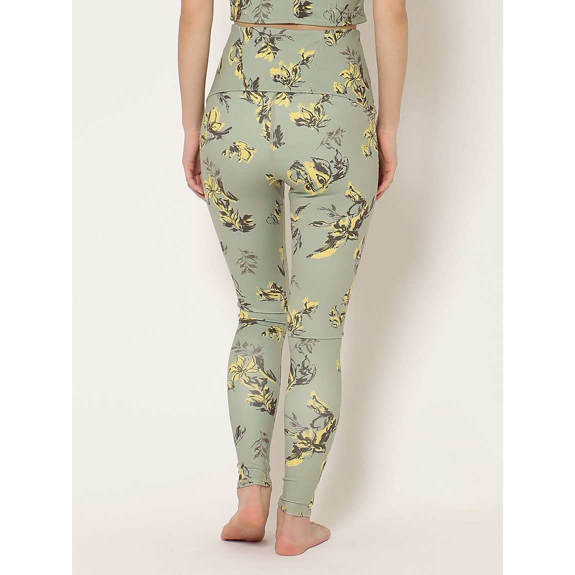 オリジナルフラワー柄レギンス