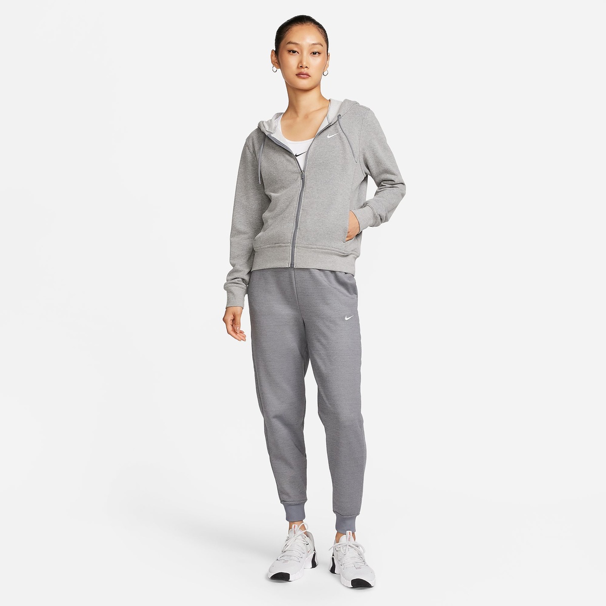 ナイキ ウィメンズ ワン DF フルジップ L/S フーディ LBR