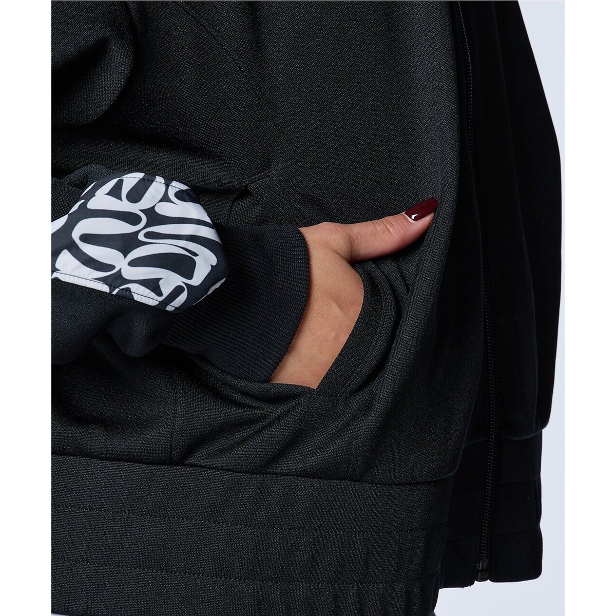 UA TRACK JERSEY WOVEN FULL ZIP HOODIE