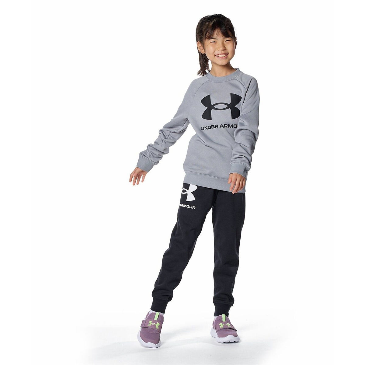 UA TECH TERRY LOGO CREW