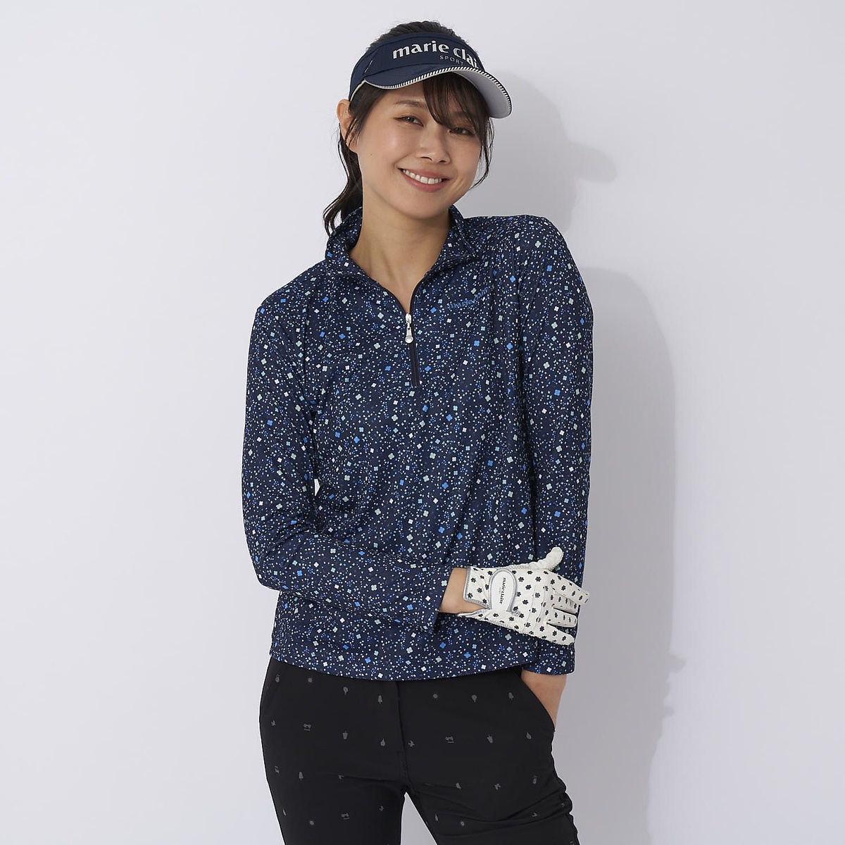 マリ.クレールナガソデ シャツ ガラ