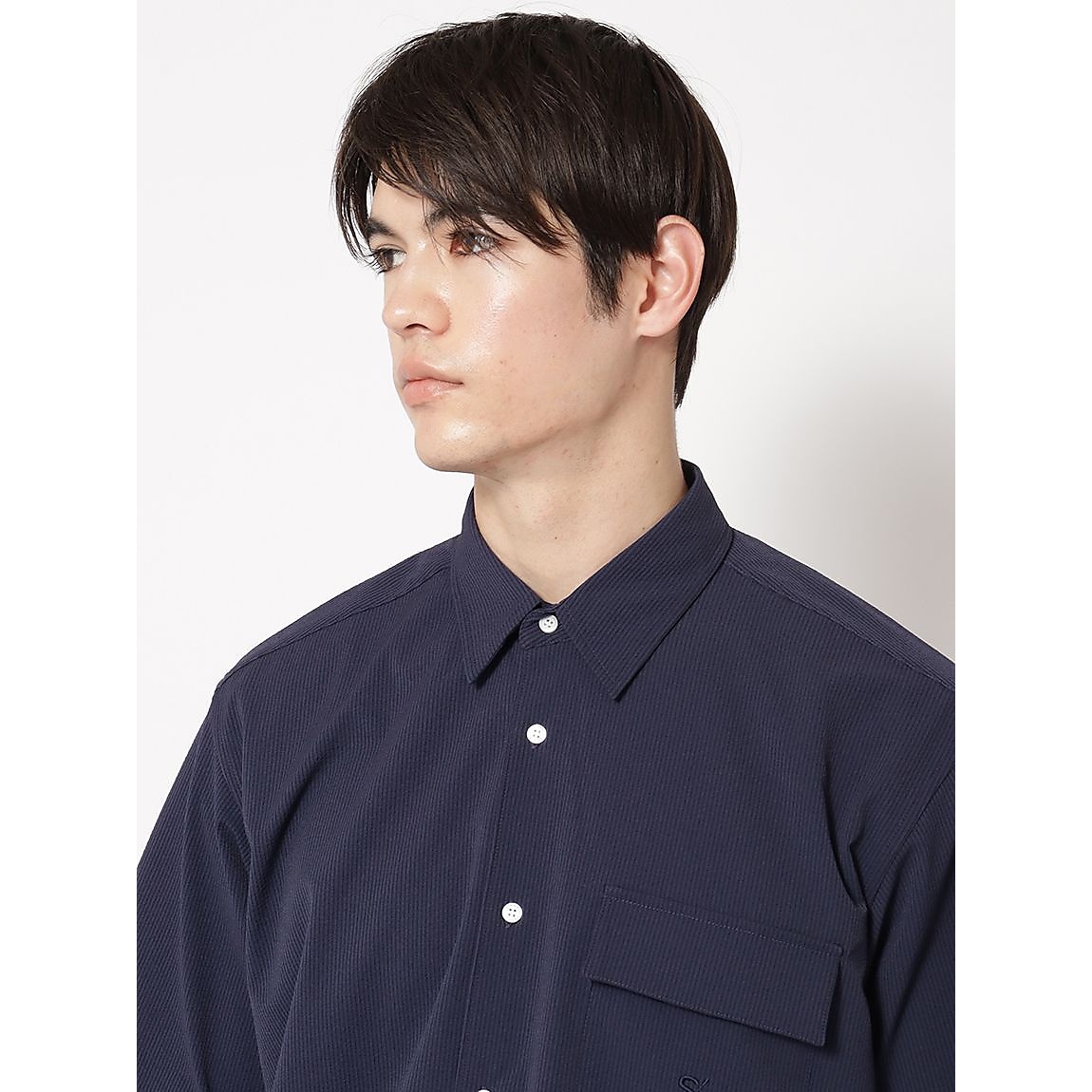 ミニサッカーストライプ 半袖シャツ MENS