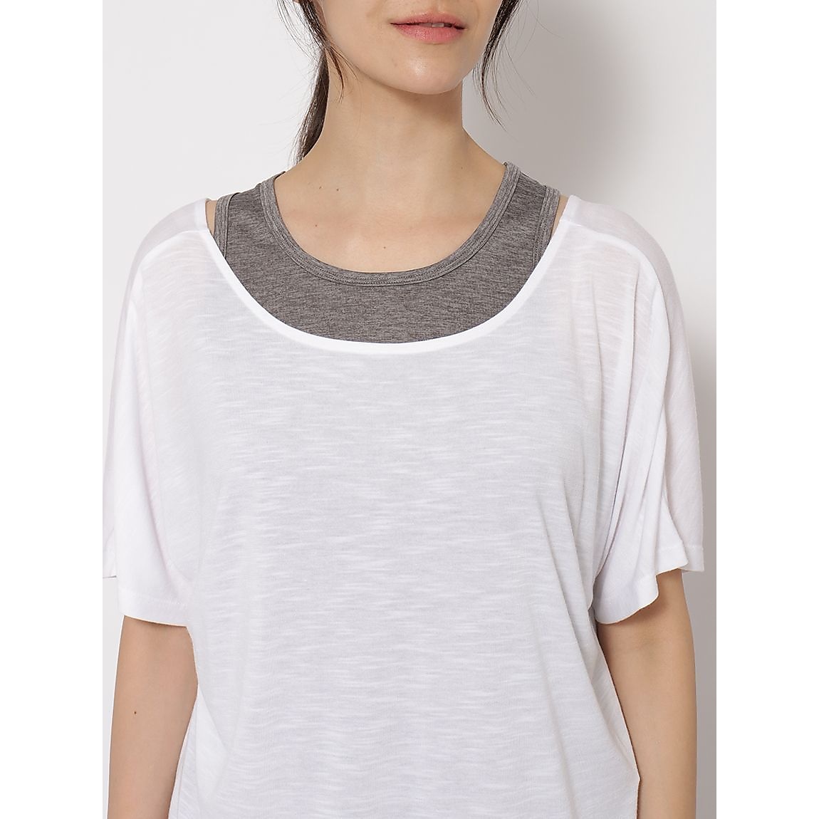 スラブ天竺×カチオン杢天竺 Tシャツ & タンク LADIES