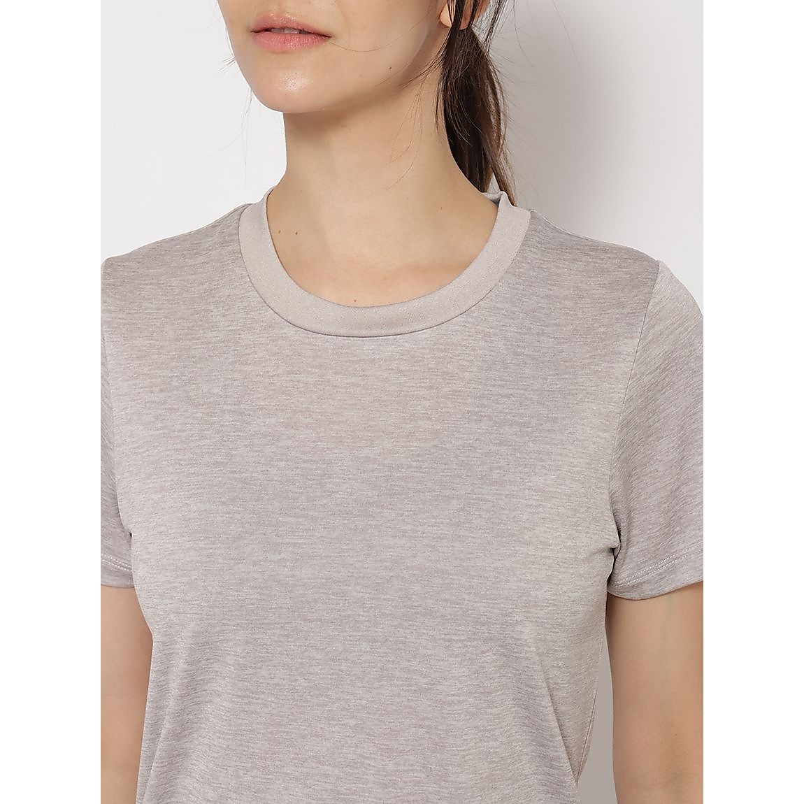 カチオン杢天竺 レギュラー半袖Tシャツ LADIES