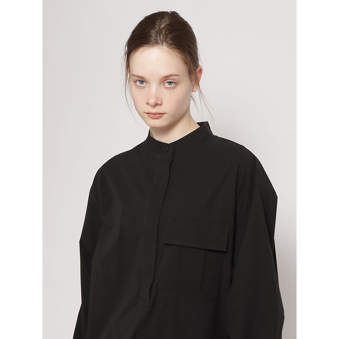 マイクロリップ バンドカラーワンピースLADIES