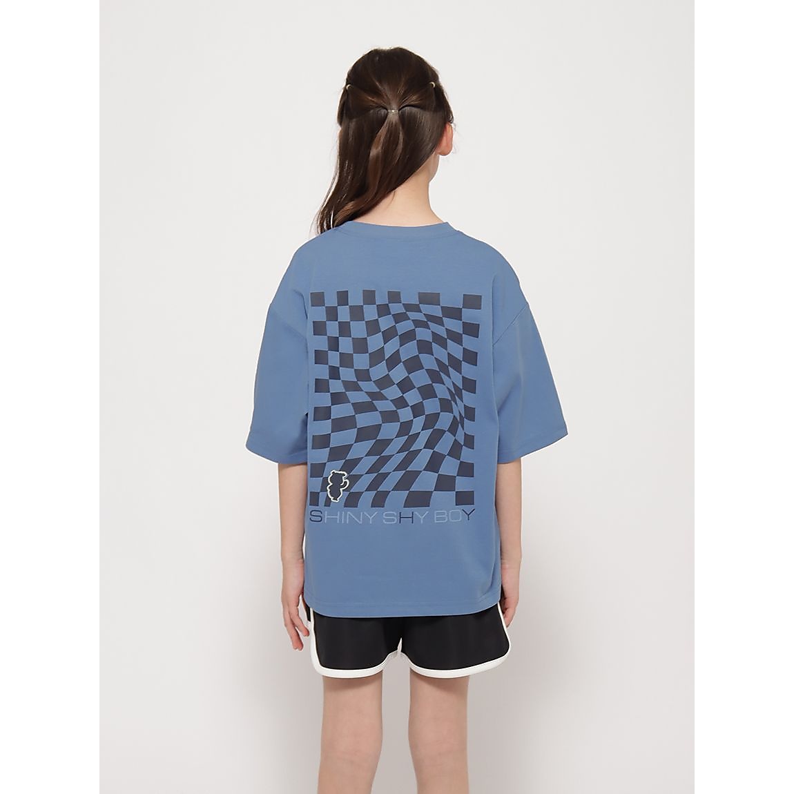 「Berry Bear」シリーズ チェッカープリントTシャツJUNIOR