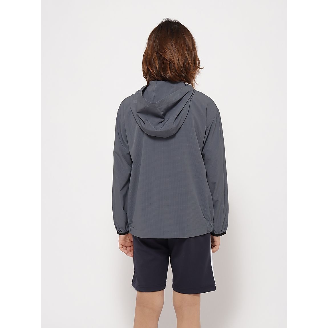 ソフトナイロンストレッチ フーディージャケット JUNIOR