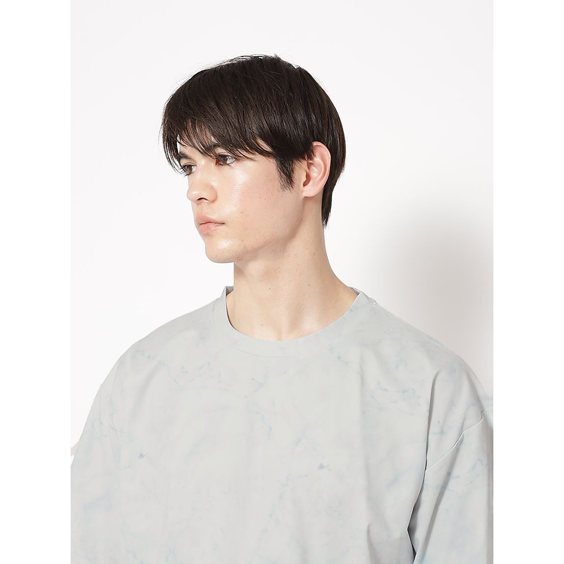 コットンタッチ天竺 オーバーサイズ半袖Tシャツ MENS