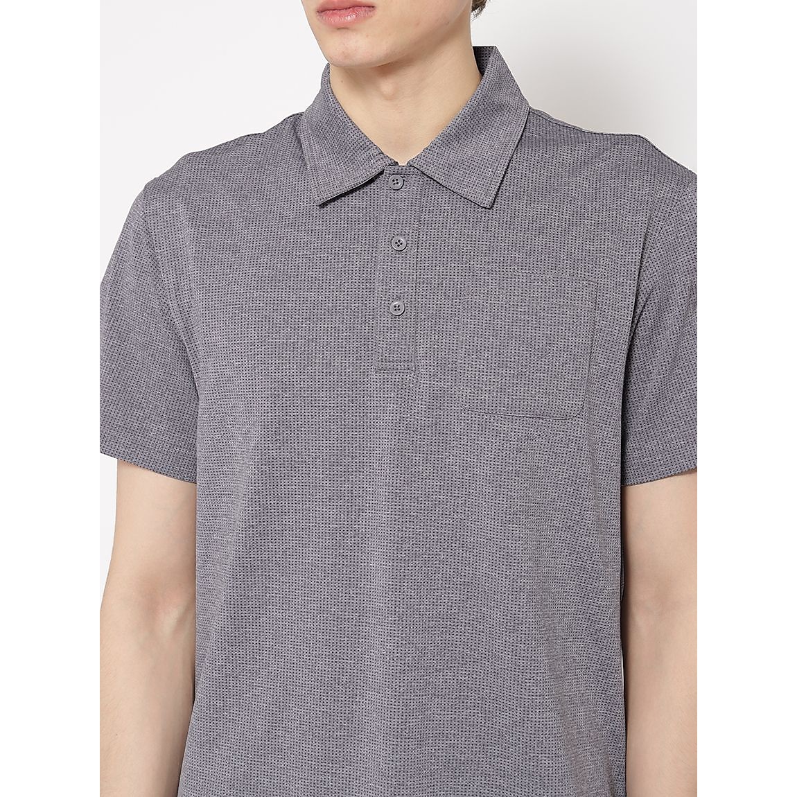 ナイロンメッシュジャージ ポロシャツ半袖 MENS