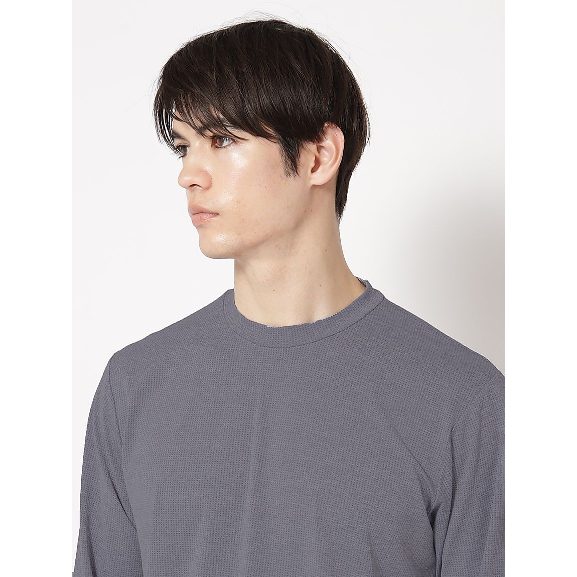 ナイロンメッシュジャージ レギュラーフィット長袖TシャツMENS