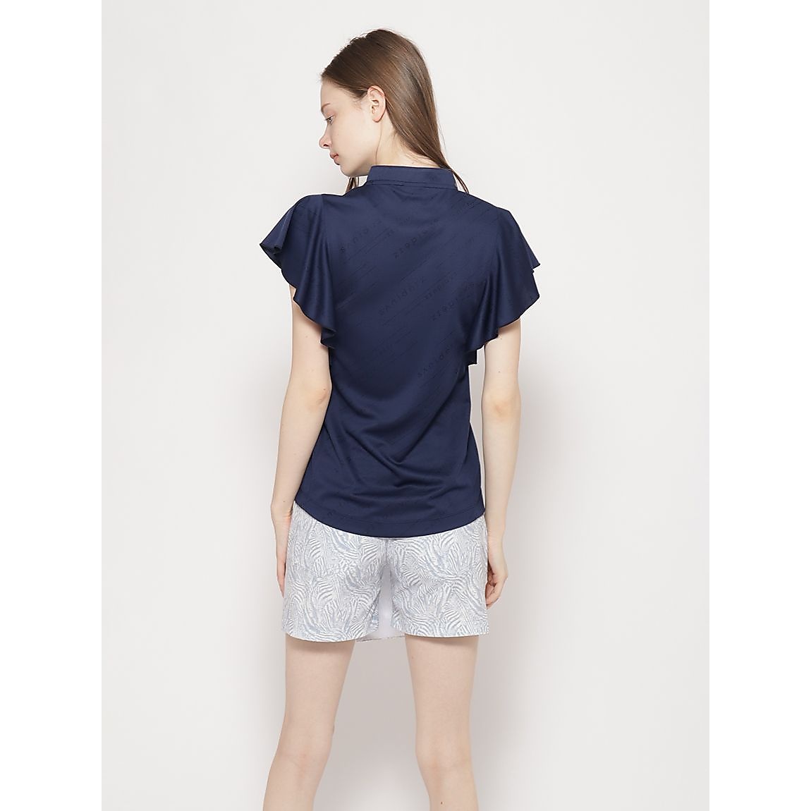 ポリエステルスムース for GOLF ロゴ JQフリルTシャツ LADIES