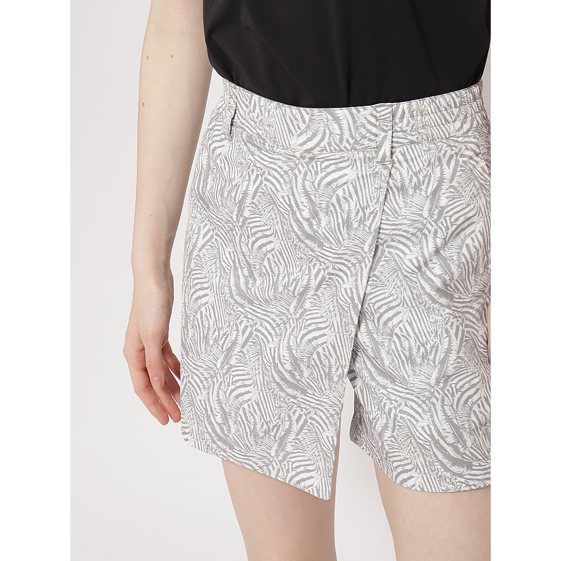 PEストレッチ for GOLF ボタニカルラップパンツLADIES