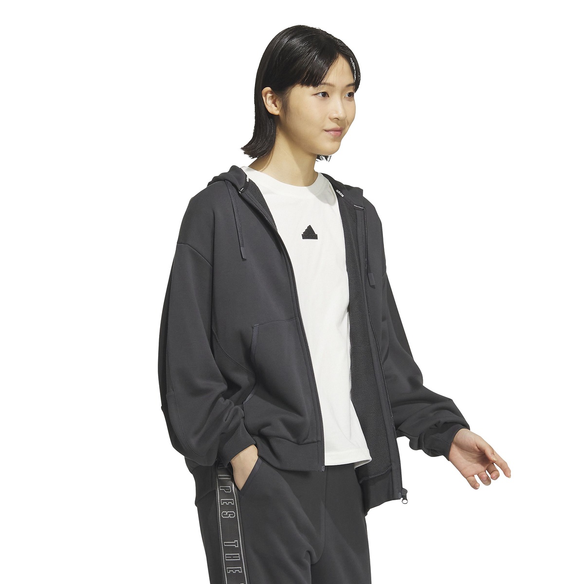 W WORD スウェットFZフーディ