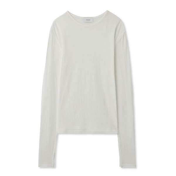 強撚天竺クルーネックカットソー